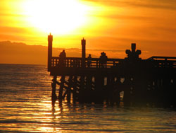 Fishers at the Ambleside Beach Boardwalk